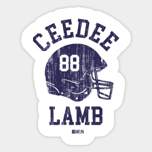 CeeDee Lamb Dallas Helmet Font Sticker